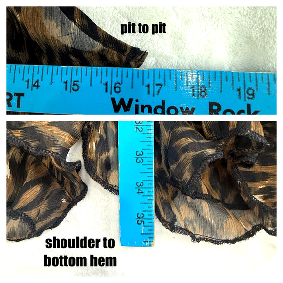 Charlotte Russe Dress Women's S Vintage Y2K Animal Print Mesh Ruffles Mobwife - Picture 7 of 7